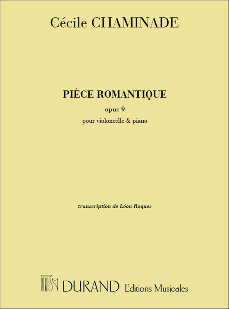 Piece Romantique, Pour Violoncelle Et Piano